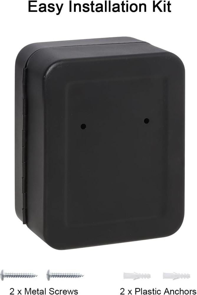 20 Key Storage Lock Box with Code Key Cabinet Organizer Wall Mount