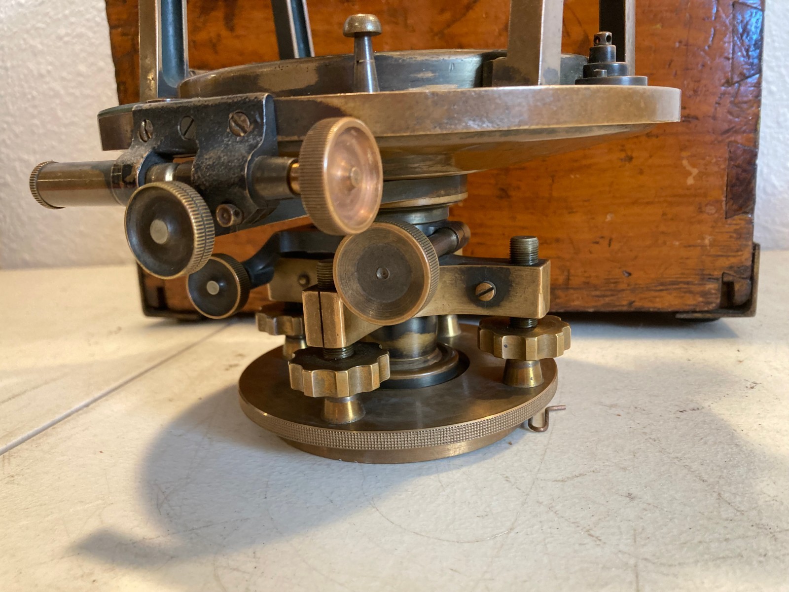 1906 KEUFFEL & ESSER SURVEYOR TRANSIT THEODOLITE ORIGINAL BOX