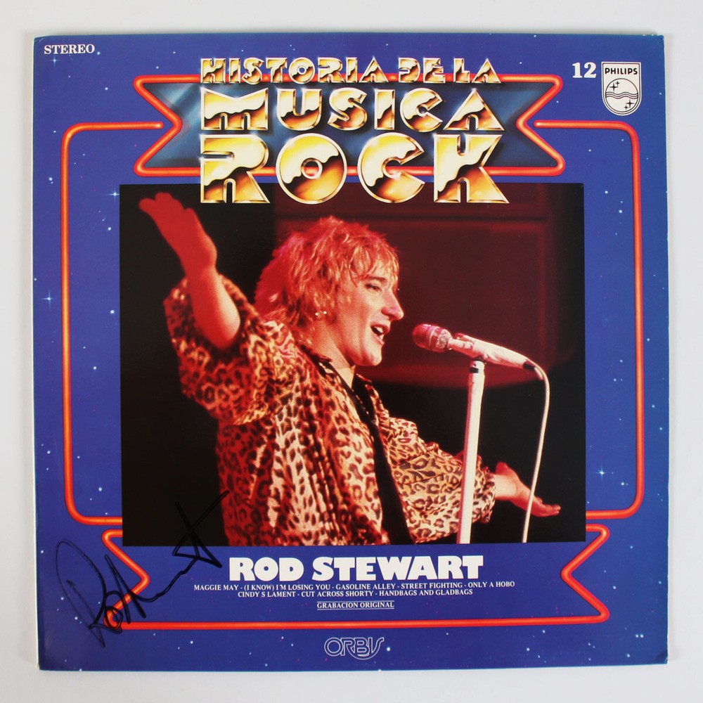 Rod Stewart Signed Record Album (Spanish) - COA BAS
