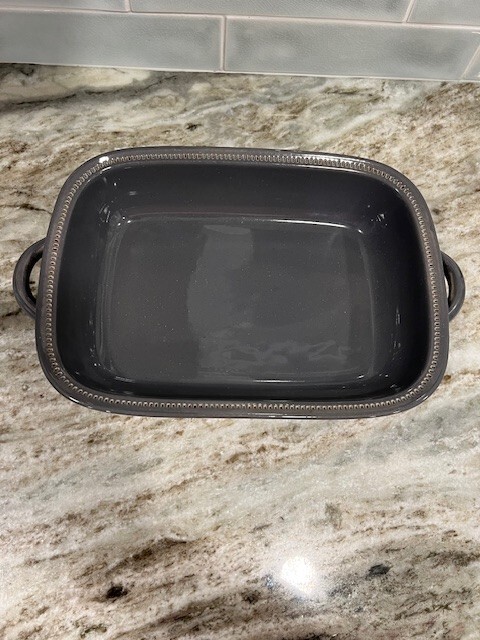 Dansk Craft Colors Gray Rectangle Lasagna Pan Serving Dish