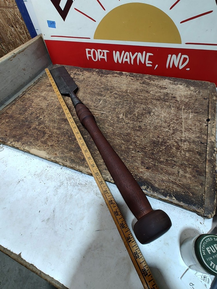 Antique Douglas Barn Slick Timber Framing Chisel 3" Tool Boat Maker Timberframe