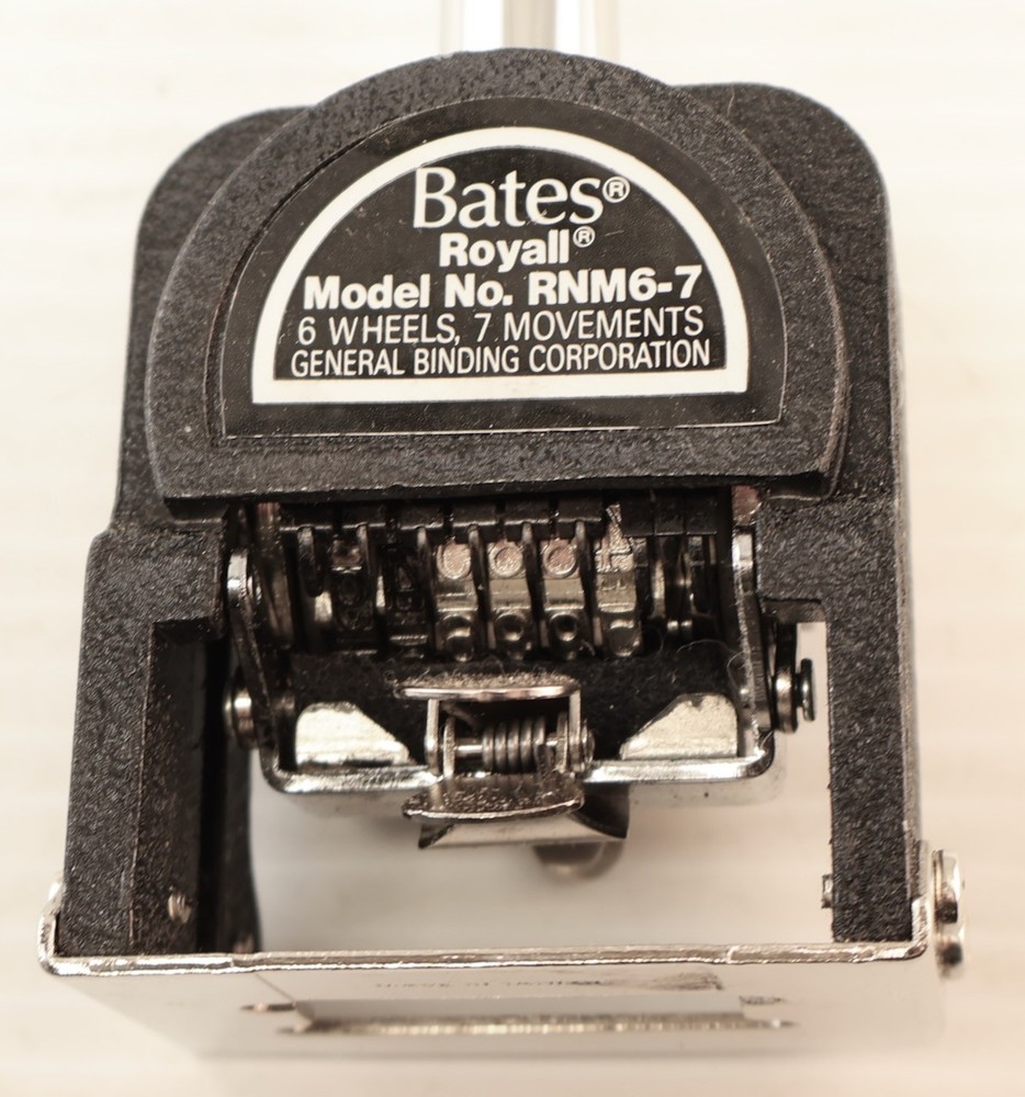 3 Pc. Date Number Stamping System Items / Bates Royall Sure-Rite Eagle Zephyr