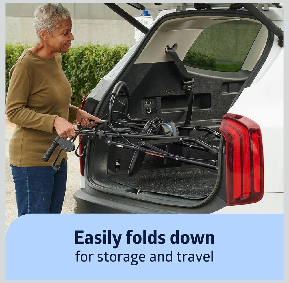 Medline Basic Steel Rollators with 6" Wheels - Black See Description