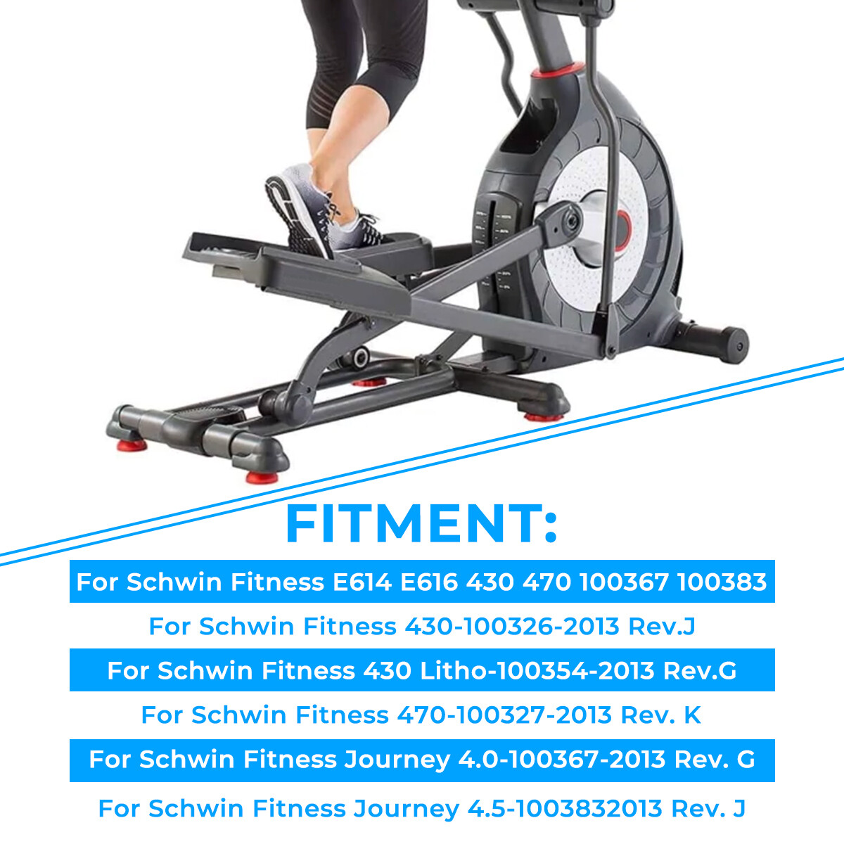 Elliptical U Groove Guide Wheel Roller For Schwinn Nautilus E430 E470 E614 E616