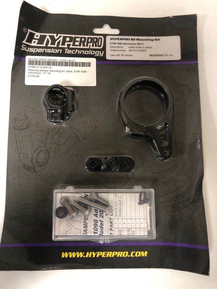 Hyperpro steering damper mounting kit.  KTM 1090 Adventure (2017 - 2018)