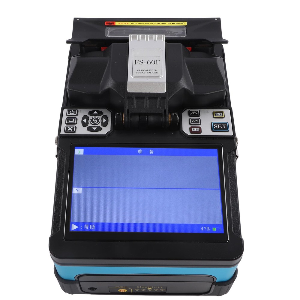 Fusion Splicer Machine Automatic Optical Fiber Cleaver Welding Toolbox Tool Kit