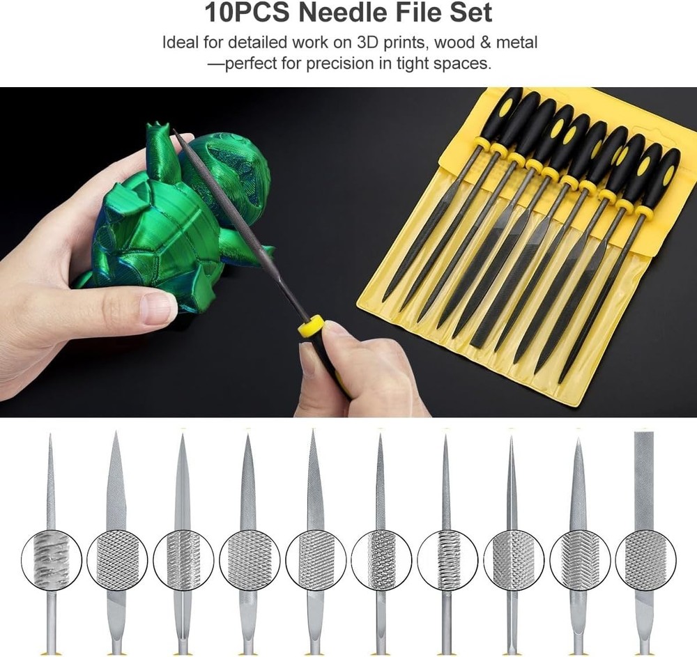 3D Printer Tool Kit with Case Deburring Nozzle Cleaning Cutter Wrench Set