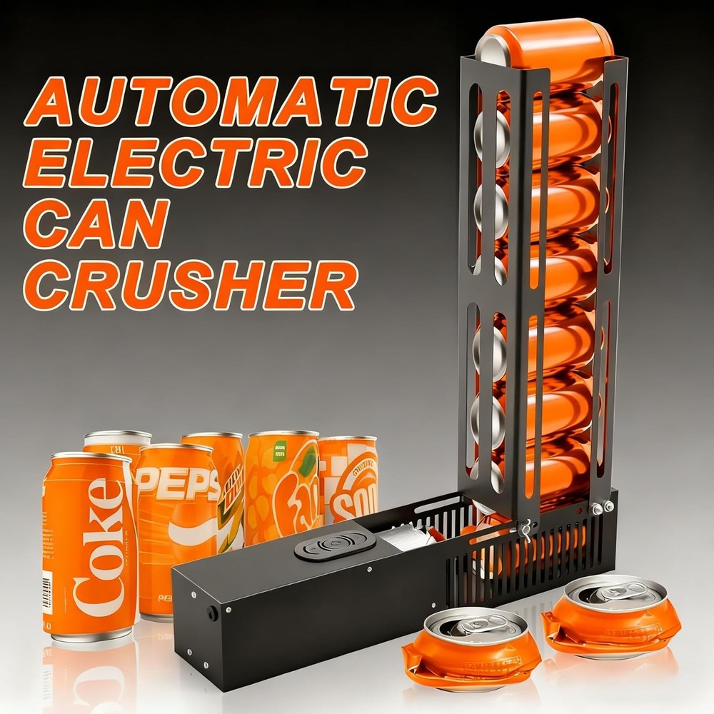 Electric Can Crusher,8Oz16Oz&12Oz Automatic Can Crusher, Automatic Can Eject,Can