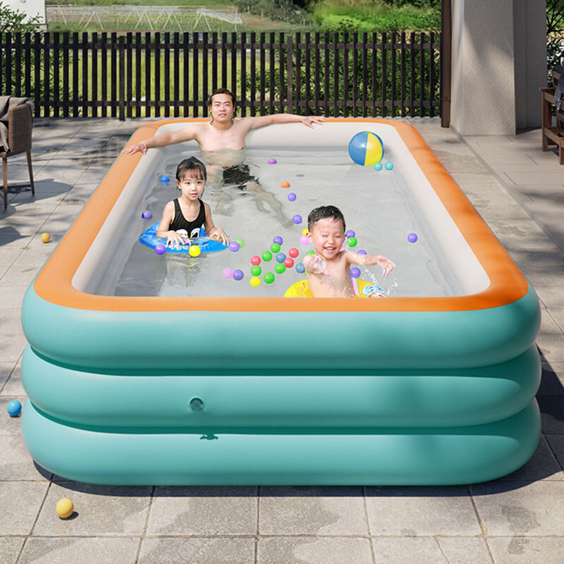 102"x63"x22" Extra Large Family Inflatable Swimming Pool for Kids Adults Pools