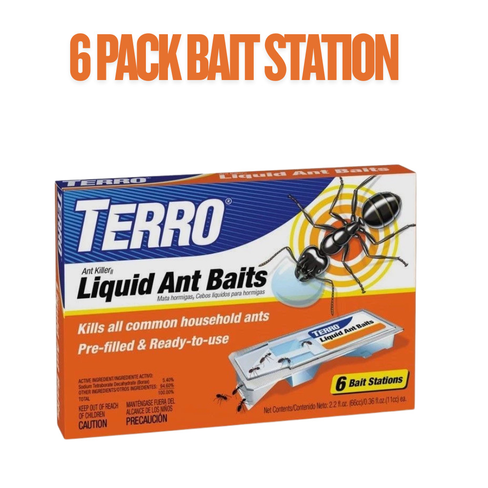 TERRO Liquid Ant Killer. 6 Bait Stations Ant killer