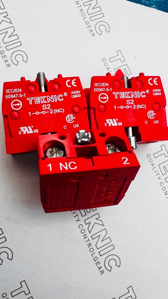 Teknic S2 Push Button Contact Block Units NC BLOCK PUSH BUTTON BLOCK