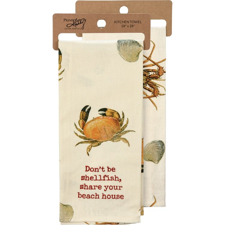 Primitives by Kathy Shellfish Dish Towel