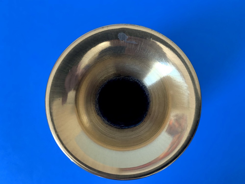LIMITED EDITION BRASS CRANE DESIGN VASE