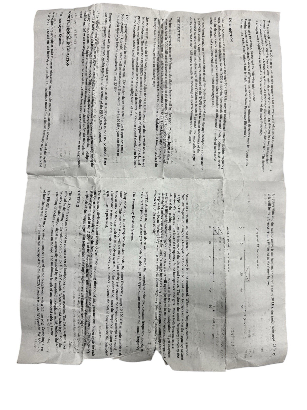 Pettersson Ultrasound Detector D 230 With Case