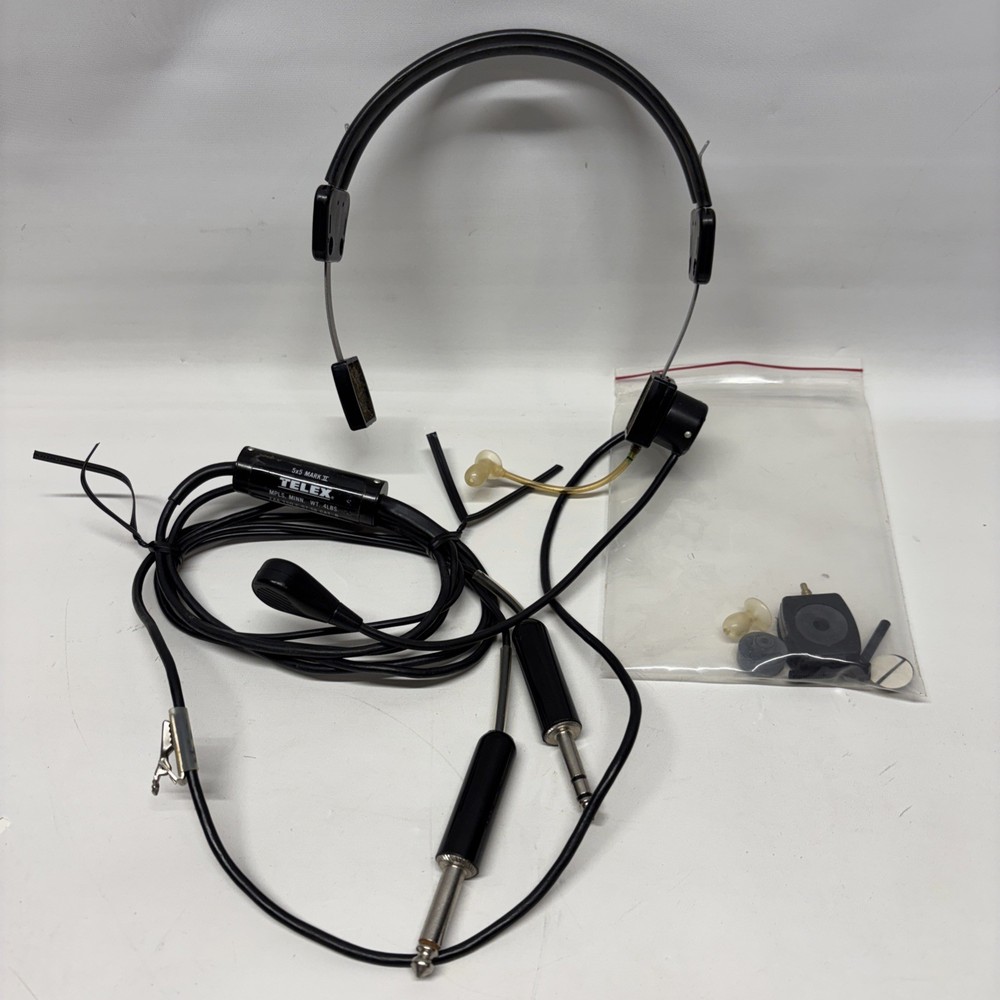 TELEX Items 5 x 5 Mark IIA Headset Untested