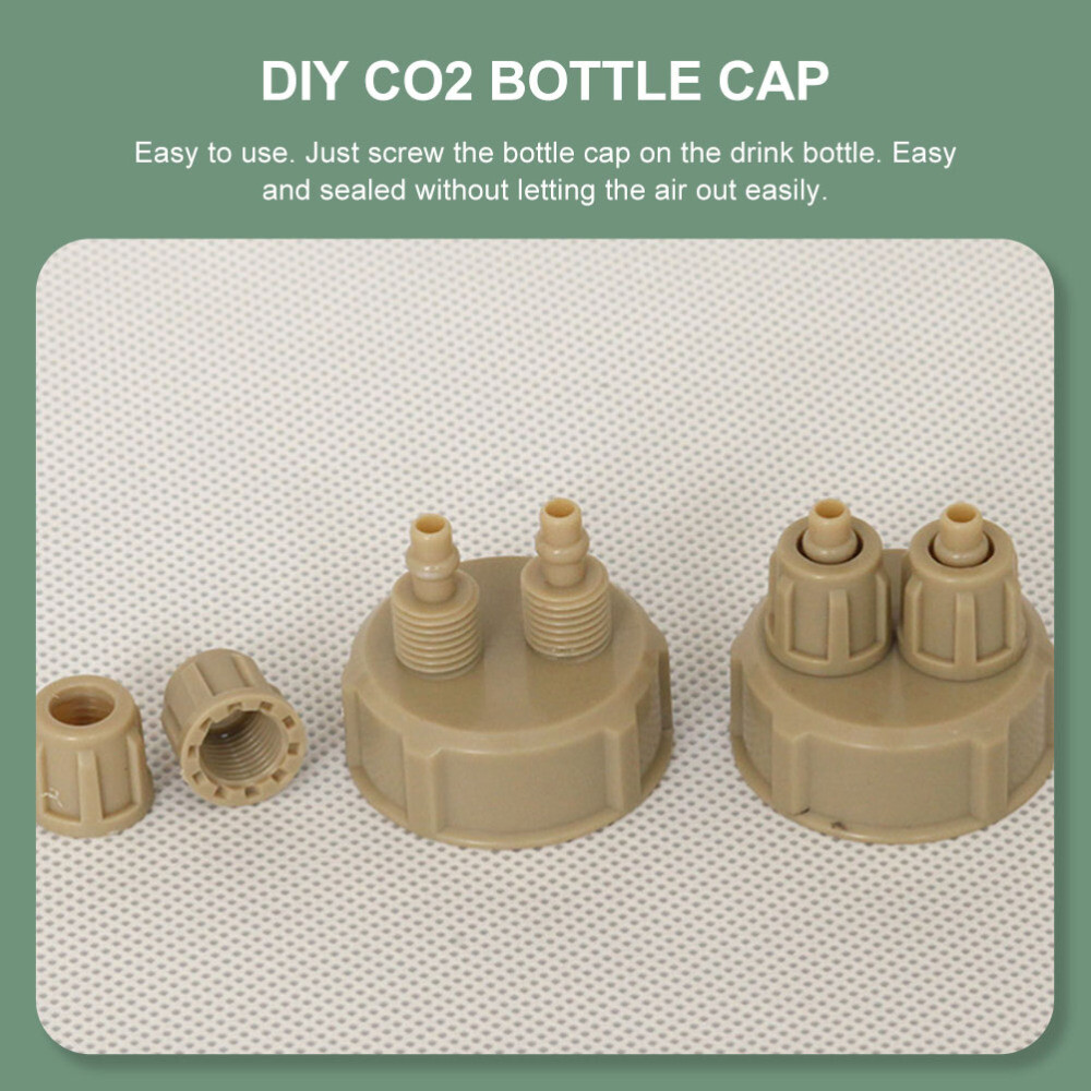 6Pcs Engineering Material DIY Reactor Bottle Caps CO2 Quick Screw Covers