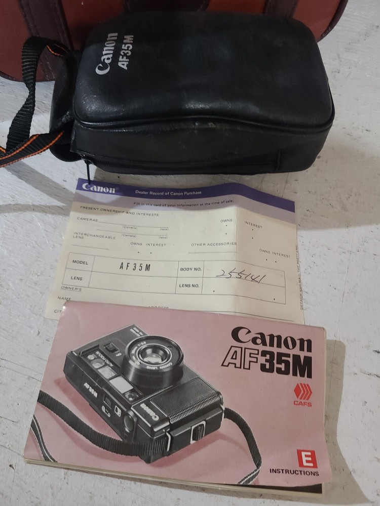 Canon af35m camera See Description