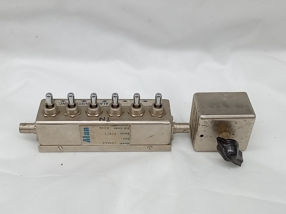 2 QTY Alan Industries Step Attenuator MODEL 75TA42 + MODEL 75B50