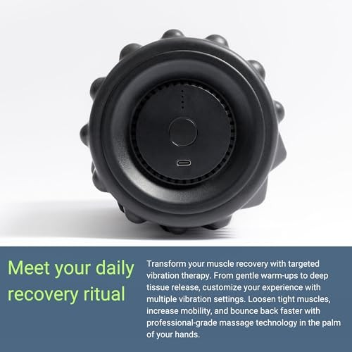 VibePro Vibrating Foam Roller - 5-Mode Vibrating Massage Roller for Flow