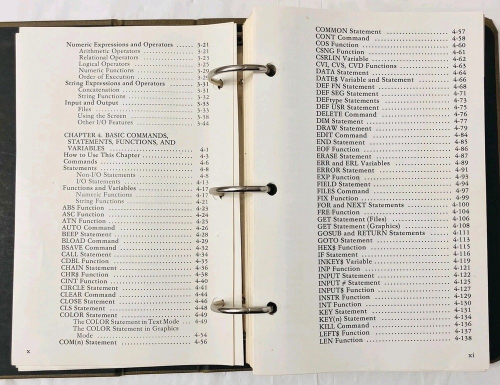 IBM BASIC Personal Computer Hardware Reference Library Manual (1982) w/ Slipcase