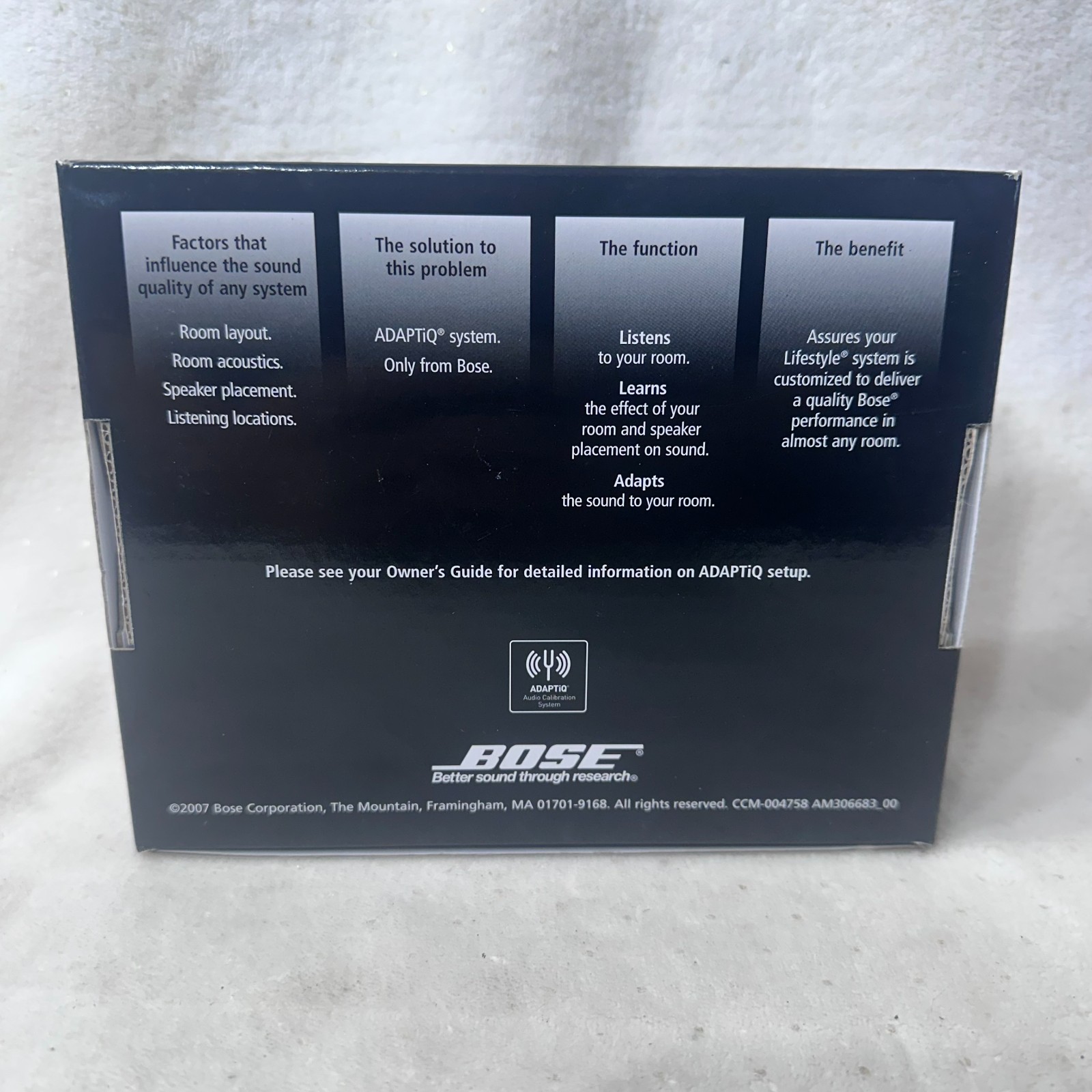 Bose ADAPTiQ Audio Calibration System Headset for Lifestyle V20 V30 650 600