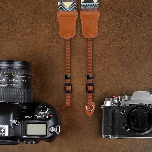Camera Strap - 2" Cowhide Head Camera Straps for PhotographersVintage