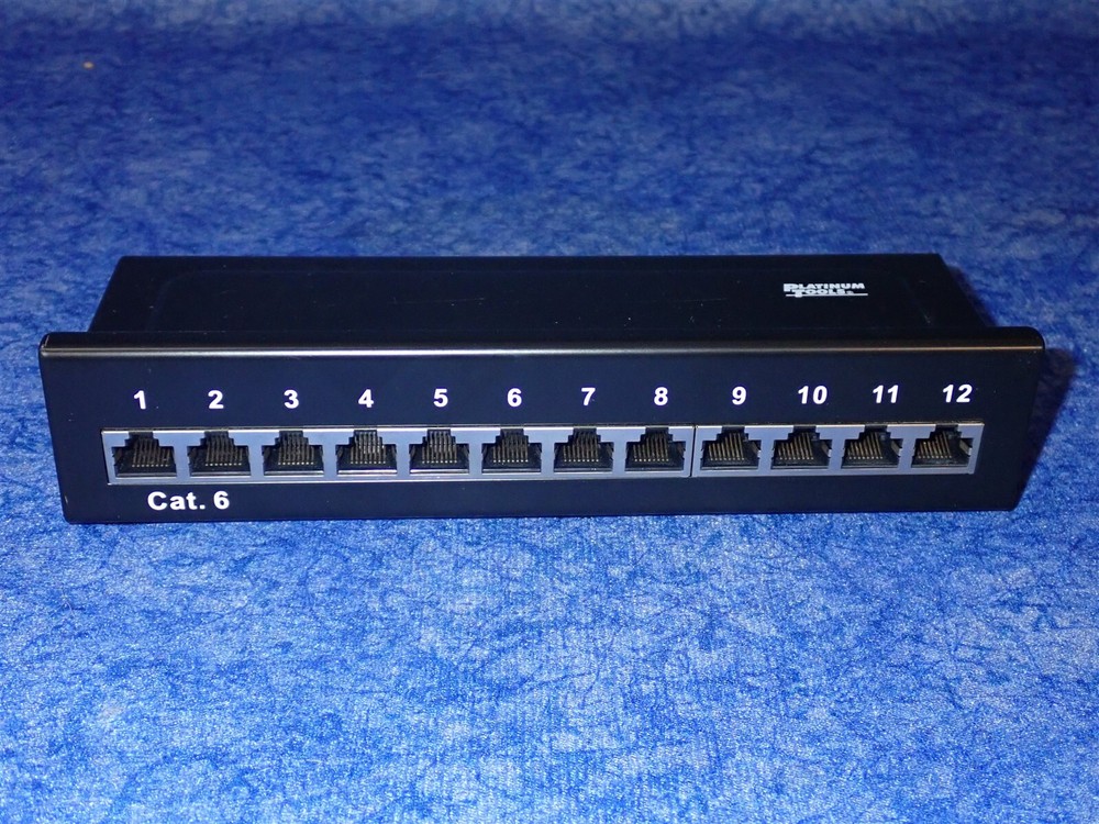 Platinum Tools 12-Port Cat6 Shielded Wall Mount Patch Panel (H22)