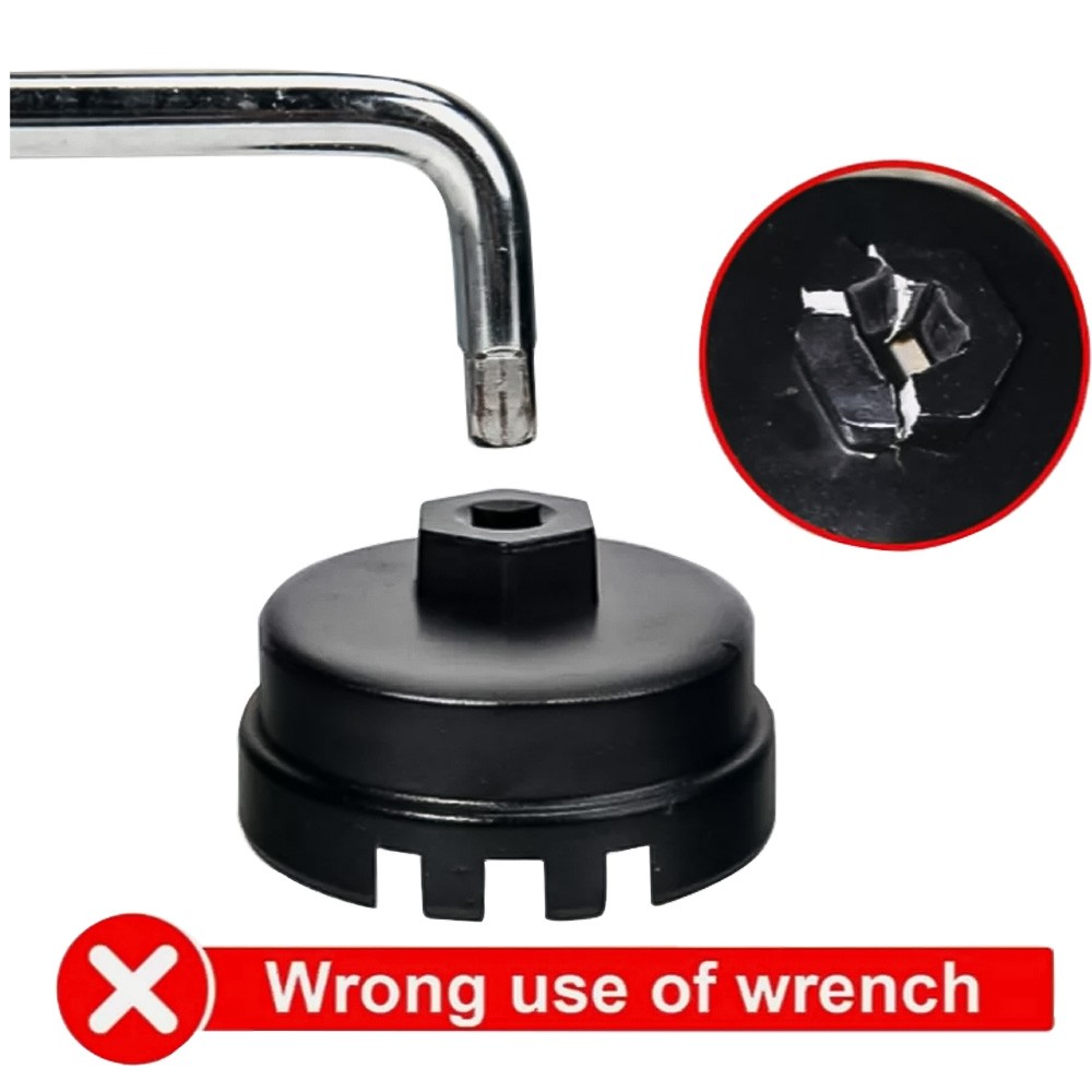 Oil Filter Cap Wrench Cup Socket Remover Tool 64MM 14 Flutes For Toyota Lexus