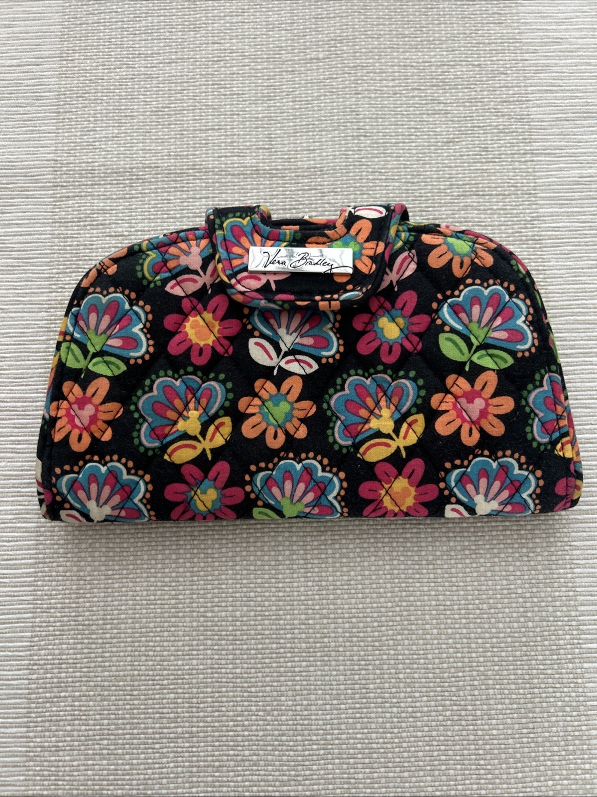 Disney Parks Vera Bradley Midnight W/Mickey Set Of 3 Makeup Bag/wallet/ID RARE