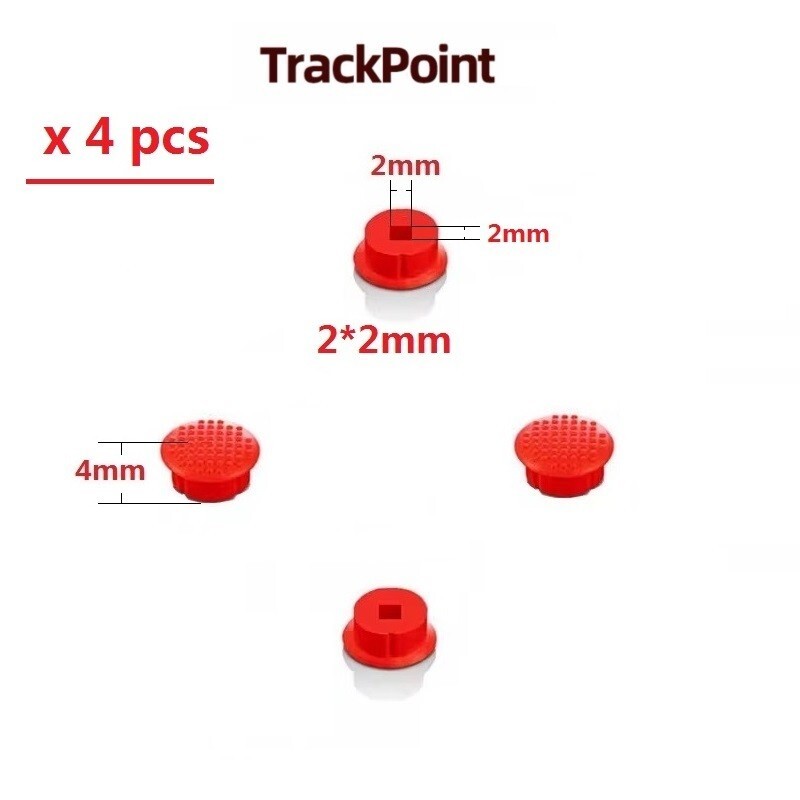 4pcs Dome Rubber Mouse Pointer TrackPoint Cap For Lenovo ThinkPad Laptop 2*2mm