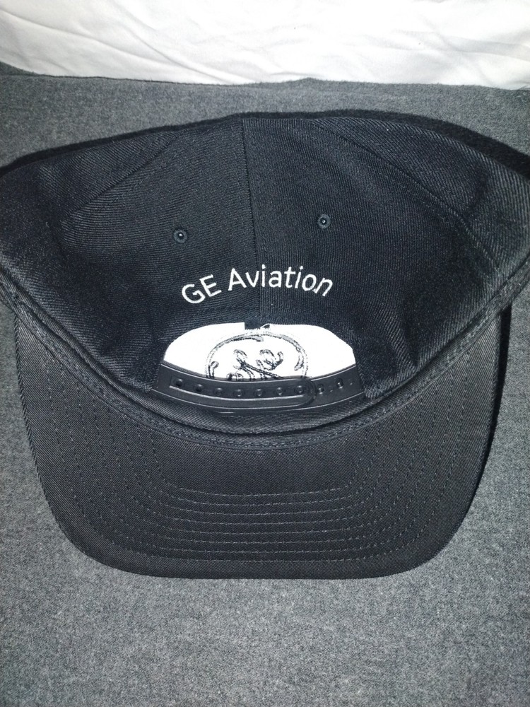 General Electric G.E Hat, Black Snapback G.E Aviation