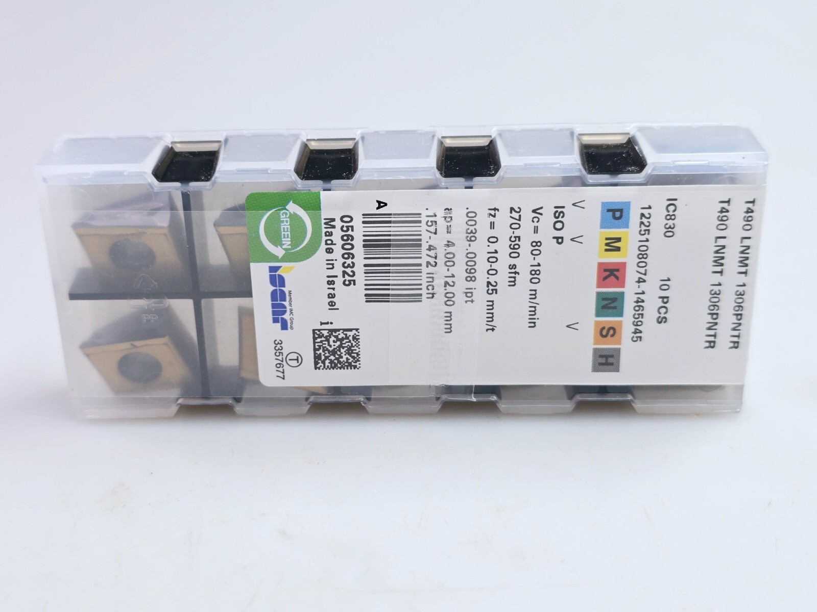 Iscar T490 LNMT 1306PNTR IC830 Carbide Milling Inserts (Box of 10)