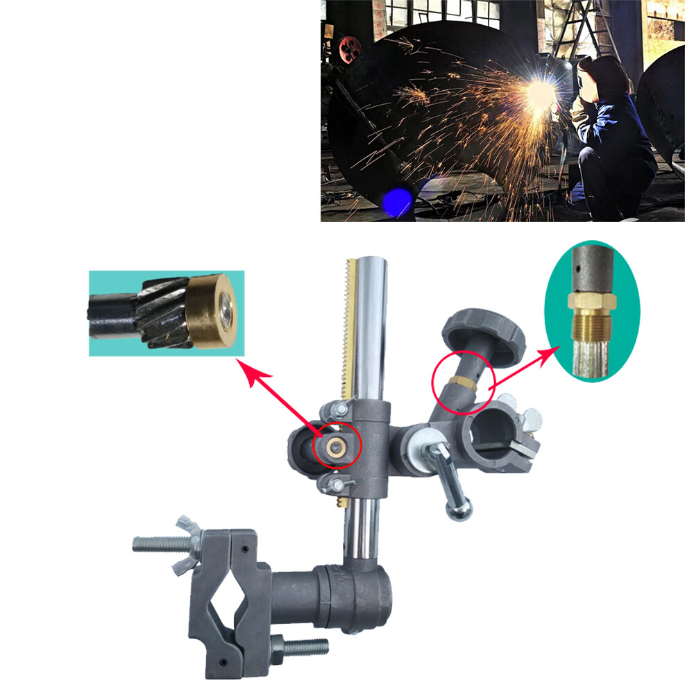 Vertical Height Adjustable Welding Torch Stand Holder Support Clamp 30mm