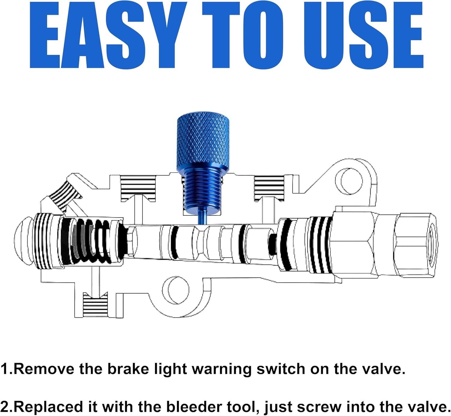 Brake Proportioning Valve Bleeder Tool, Valve Bleeding Tool Compatible with G...