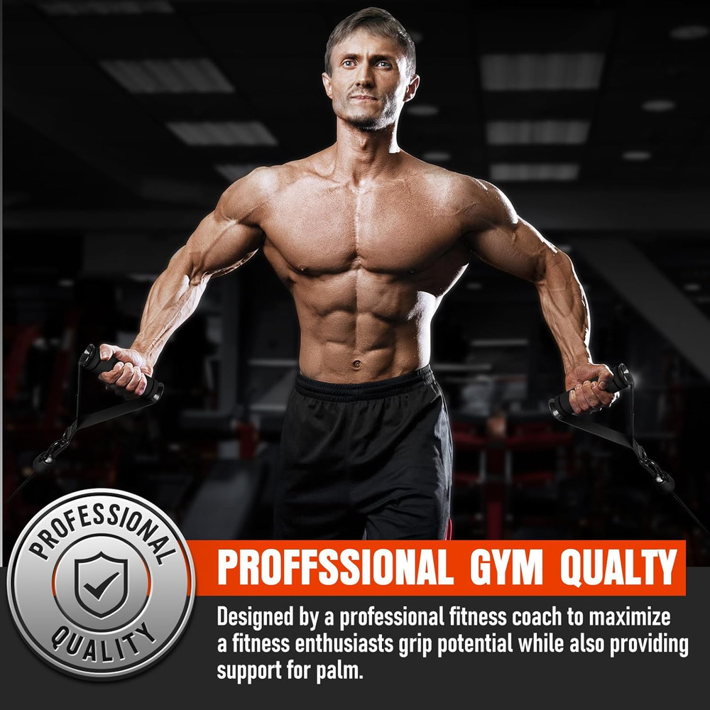 Gym Cable Machine Handles D Handle Attachments For Resistance Bands Workout