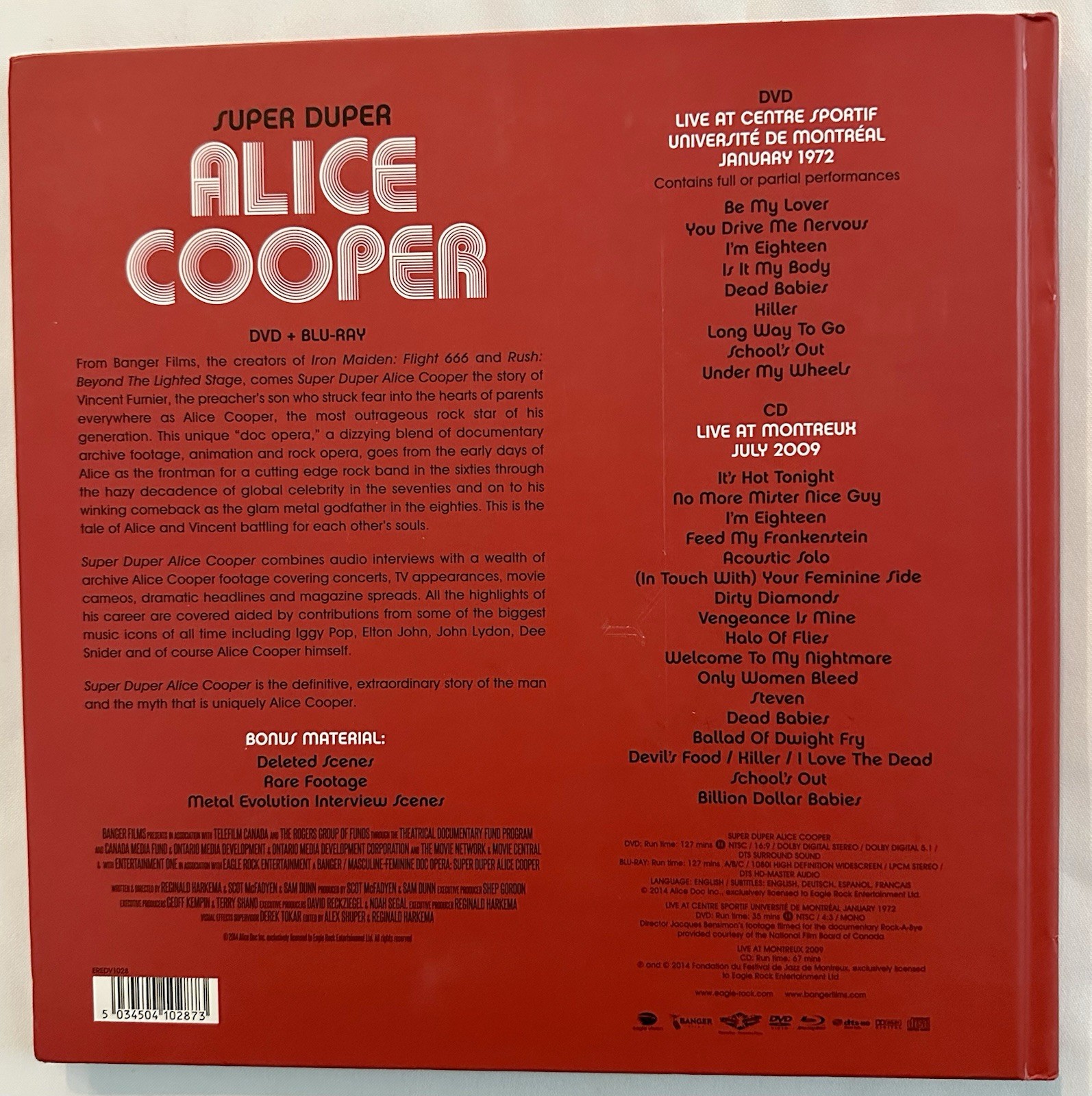 Alice Cooper Super Duper Alice Cooper DVD/2CD/Blu-ray Deluxe Limited Edition