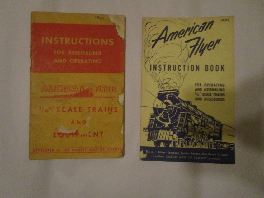 1947 & 1952 Gilbert American Flyer Assembly & Operating Instructions