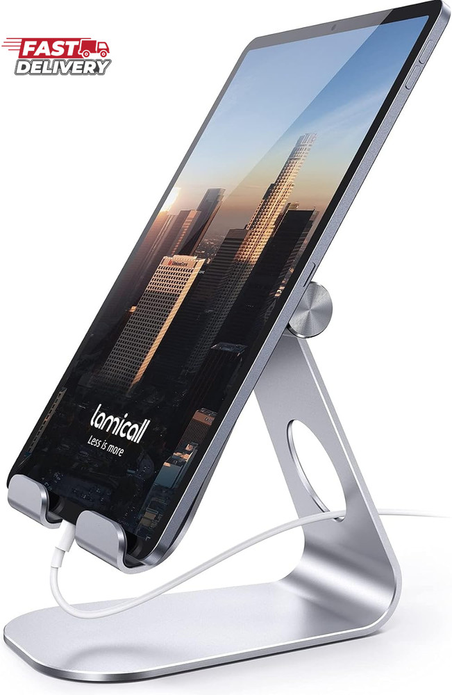 Lamicall Tablet Stand, Adjustable Tablet Holder - Desktop Stand Dock Holder for