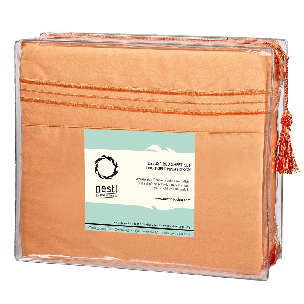 All Unique Sizes Brushed Soft Microfiber Hotel Bed Sheets, Deep Pocket Sheet Set