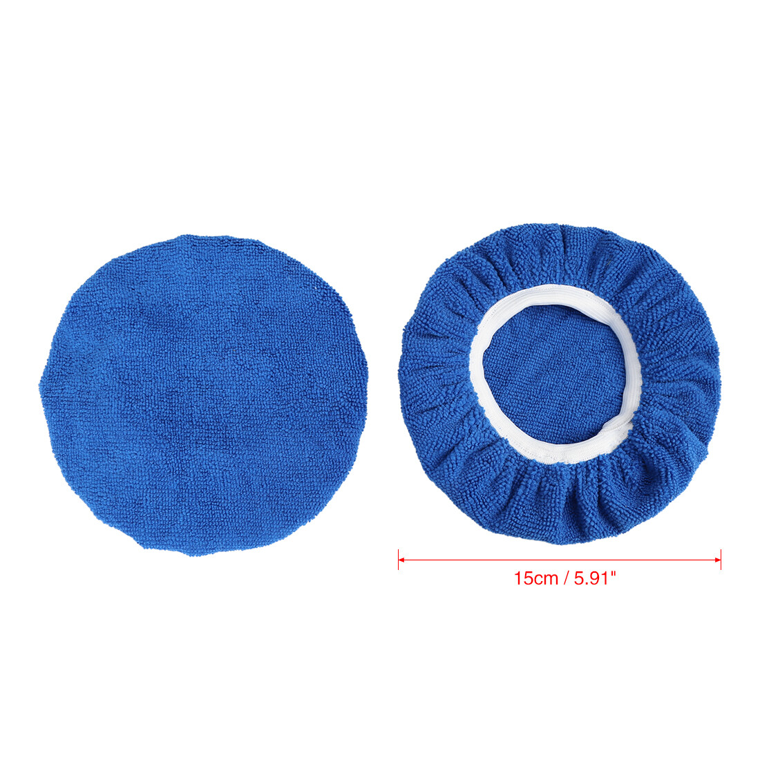 10pcs 5-6 Inch Dark Blue Mircrofiber Car Wax Polishing Bonnet Buffing Pad Cover