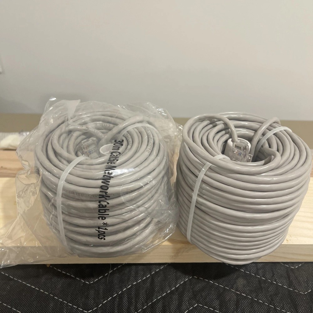 Lorex CAT5e Ethernet Camera CCTV Network Cable 100' feet/30m (NEW)