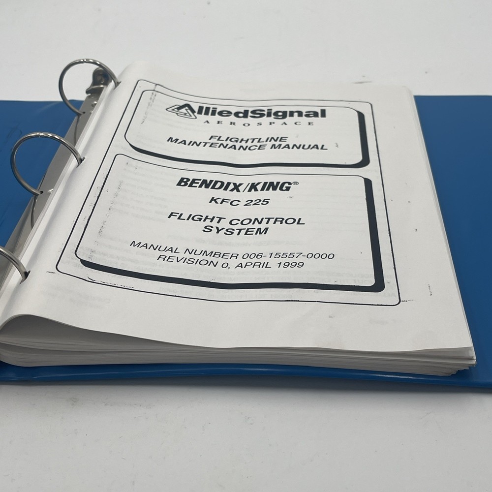 Bendix King KFC-225 Flight Control System Flight line Maintenance Manual