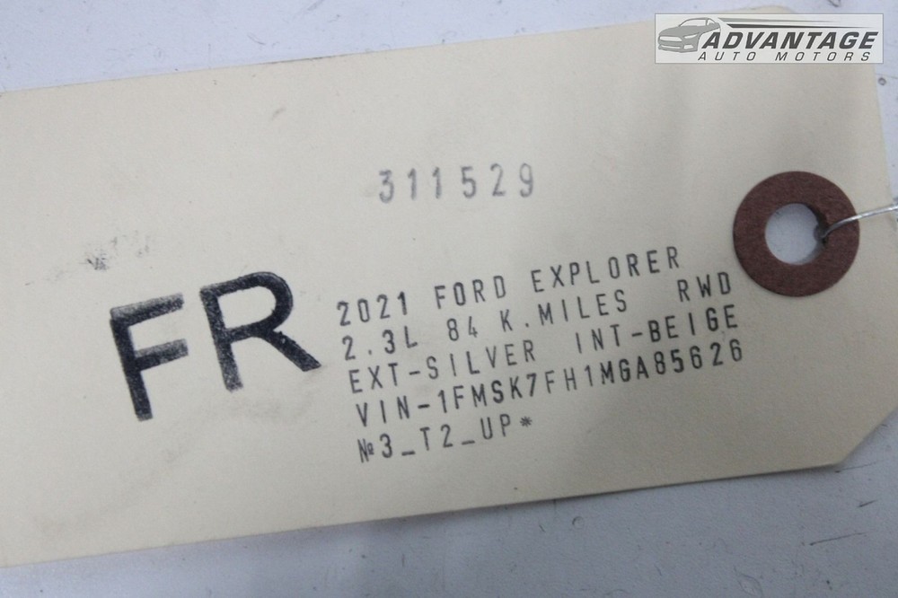 2020-2023 FORD EXPLORER FRONT RIGHT SIDE UNDER DASHBOARD LIGHT LAMP OEM