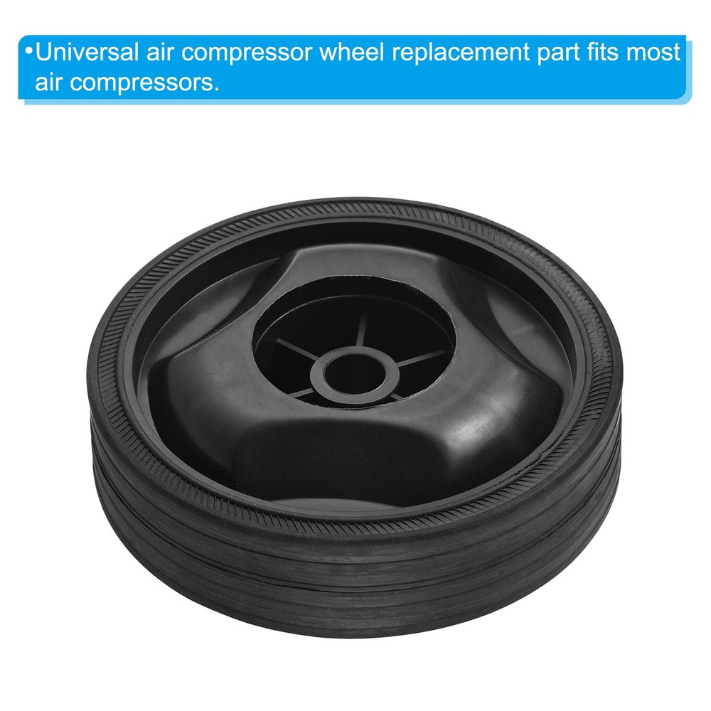 4.6" 2 Pack Universal Air Compressor Wheel with 0.5" Dia. Hole