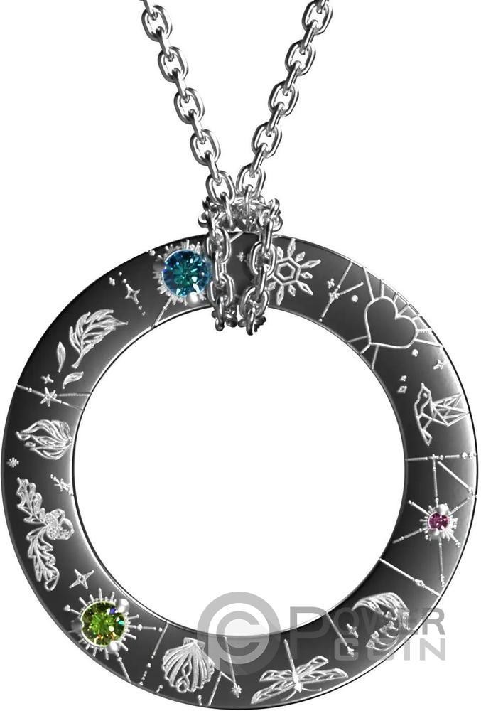 CIRCLE OF LUCK Pendant Silver Coin 1$ Liberia 2026