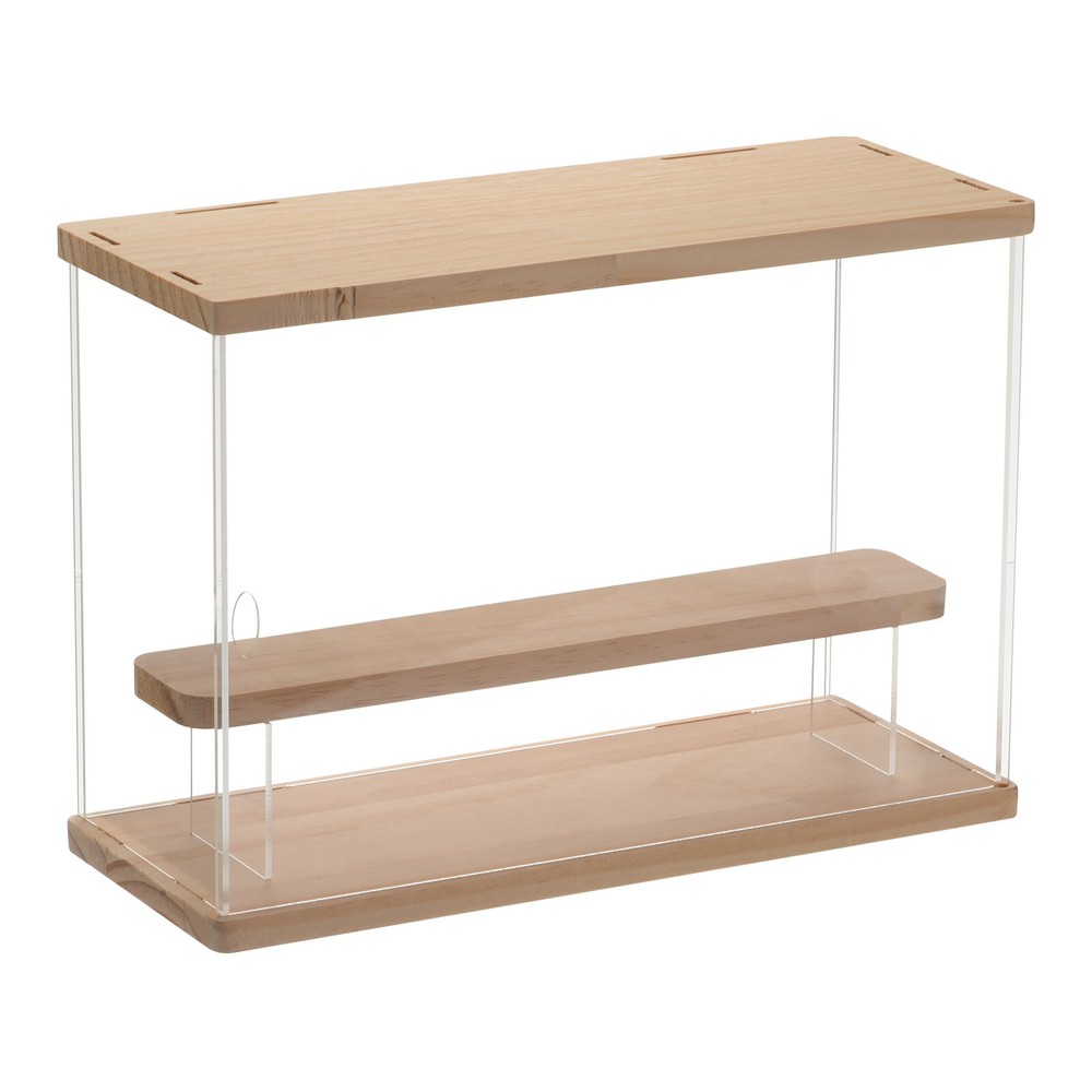 Acrylic Display Case 2 Tier Transparent Dustproof Showcase Display Boxes