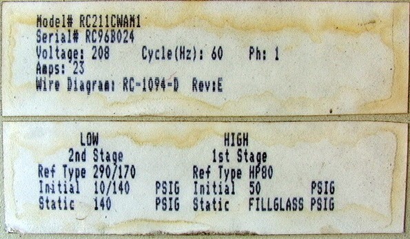 FTS Systems RC211CWAMI 208VOLTS SINGLE-P