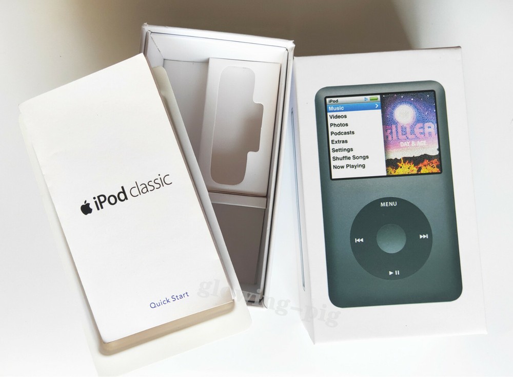 Packaging Box Only For iPod Classic 7th Generation 160 / 256 /512 Silver & Black