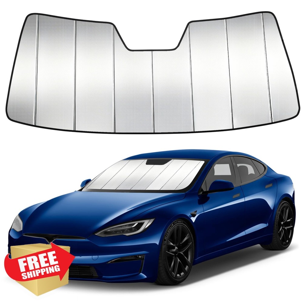 LungsiMotor Windshield Sun Shade for Tesla Model S 2012-25