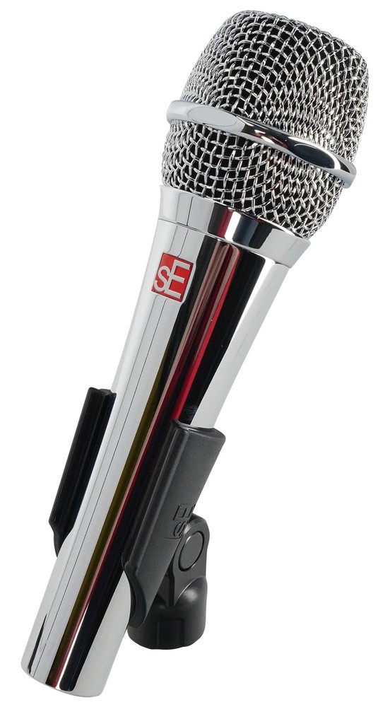 Se Electronics V7 CHROME Dynamic Microphone Vocal Handheld Mic+Cable+Backpack